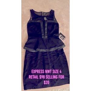 Express dress small size 4 black